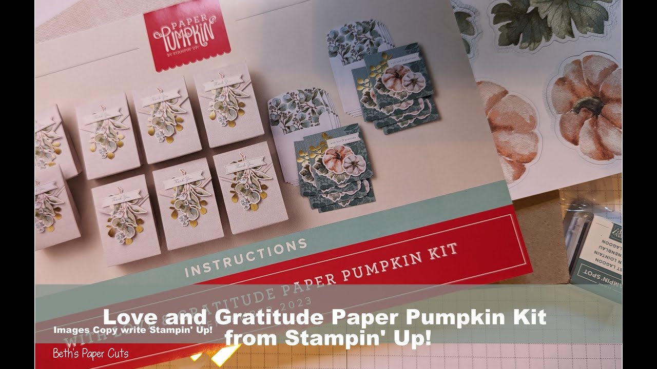 Love and Gratitude September 2023 Paper Pumpkin kit from Stampin' Up ...