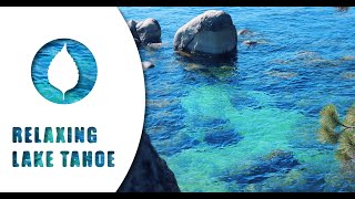 Relaxing blue water of Lake Tahoe.