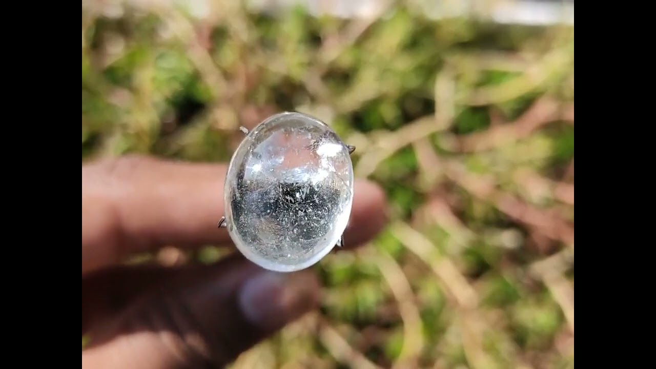 Natural Blue Aquamarine Smooth Cabochon gemstone by usalover925 