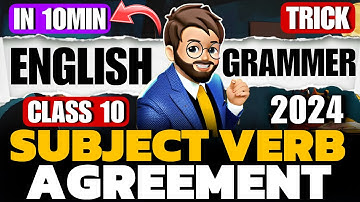 Subject verb Agreement🔥 Class 10 English Grammar One Shot | subject verb concord class 10 Tricks