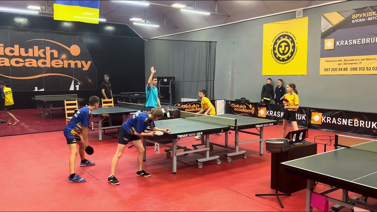Настільний теніс. Чемпіонат України серед мінікадетів 2012 р.н. Фінал змішаного парного розряду
