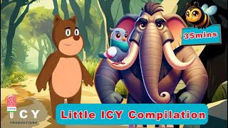 Hickory Dickory Dock Elephant, Bear Hunt and more 35mins of fun | Little ICY Productions