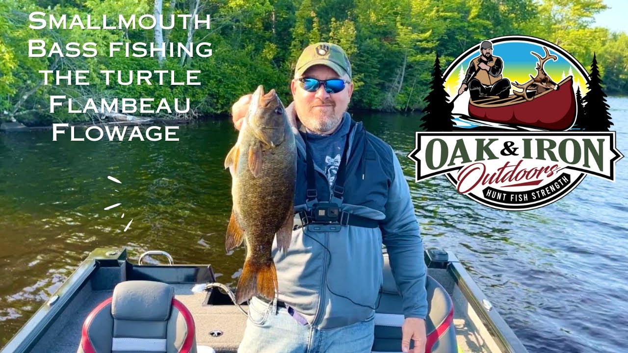 Smallmouth Bass Fishing the Turtle Flambeau Flowage, Mercer WI 