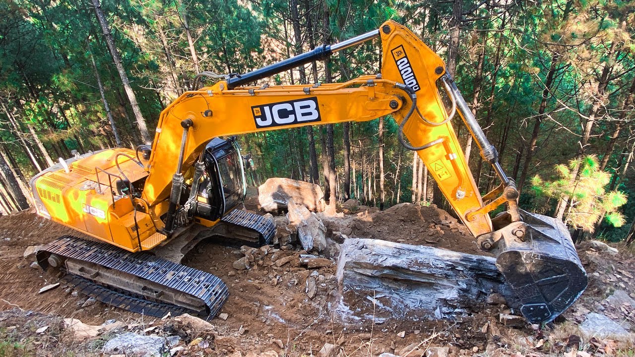 Jcb Risky Unbelievable Road Construction on Risky Mountain: Watch Excavator ...
