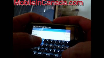 How to enter unlock code on Telus BlackBerry 9530 Storm - www.Mobileincanada.com