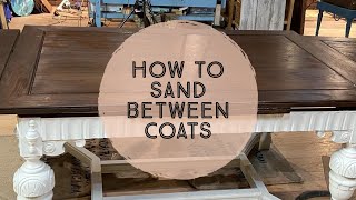 How to Sand Between Coats