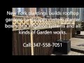 Lattice top privacy screen for this rooftop garden Lattice top privacy screen for this rooftop garden