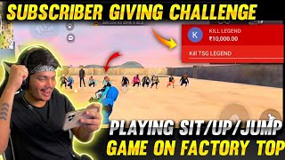 Real Life Game On Factory Roof With Twist Challenge -Garena Free Fire
