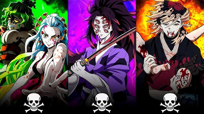 PARA QUEM CADA LUA SUPERIOR E INFERIOR MORREU EM DEMON SLAYER - KIMETSU NO  YAIBA 