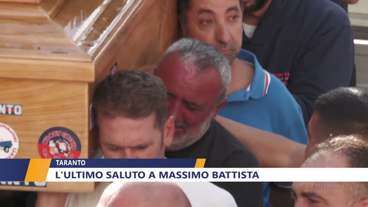 TARANTO. L'ULTIMO SALUTO A MASSIMO BATTISTA