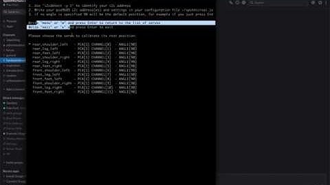 SpotMicroAI OS Alpha, Calibration script for the new joiners