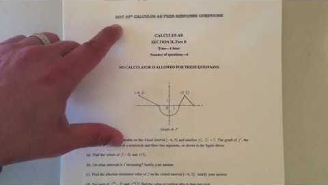 AP Calculus AB: Exam Prep Graph Analysis FRQs III