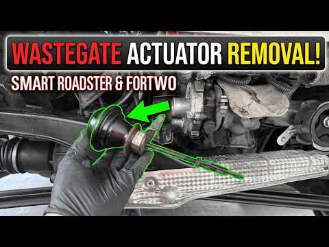 Smart Roadster & Fortwo Wastegate Actuator Removal — Overboost, Underboost & C Clip Fix