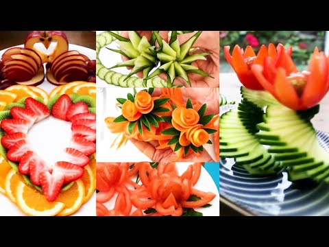 Video 10 Học cách trang trí điêu khắc trái cây và rau củ đơn... - youtube