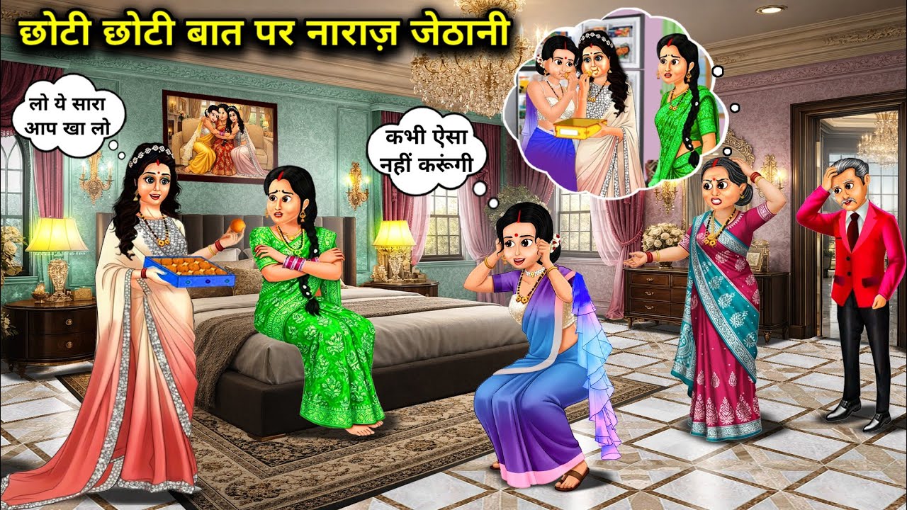 छोटी छोटी बात पर नाराज जेठानी | Sister-In-Law Gets Angry Over Small Things |Golden Magical Kahaniyan