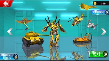 Bumblebee Helicopter Robot Car Transform * Android Gameplay
