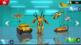 Bumblebee Helicopter Robot Car Transform * Android Gameplay screenshot 1