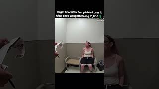 Target Shoplifter Completely Loses it After She's Caught Stealing $1,000 #shoplifting