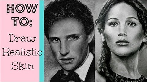 How to draw smooth & realistic skin using charcoal or graphite