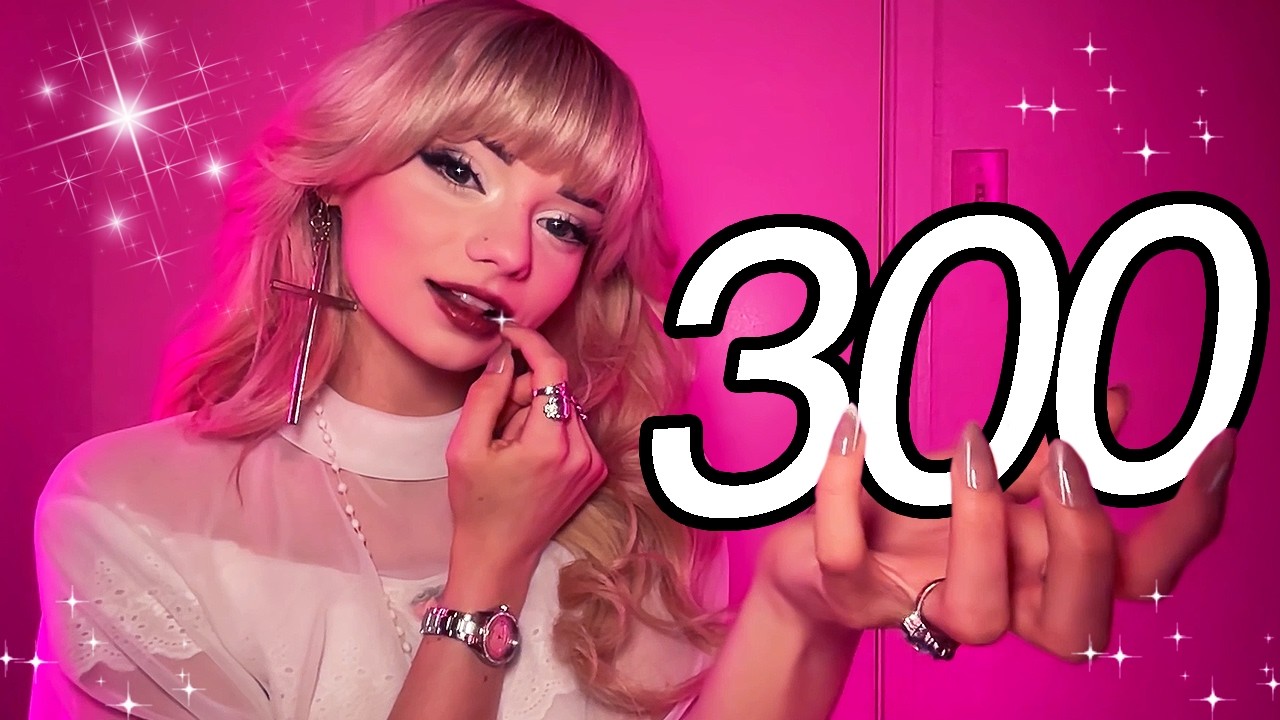 ASMR 300 Triggers in 30 Minutes (changes every 6 seconds)