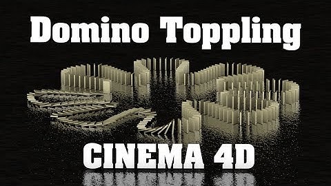 Domino Toppling Animation using Dynamics in Cinema 4D Tutorial