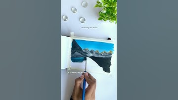 landscape painting tutorial #gouachepainting #sceneryapaintingtutorial #art #painting #tutorial #diy