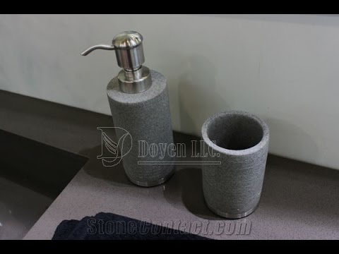 Grey and White Bathroom Accessories - YouTube