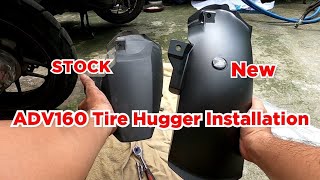 Tire Hugger Installation for Honda ADV 160