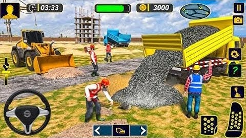 House Construction Simulator Games - Excavator Driving Game - Android Gameplay