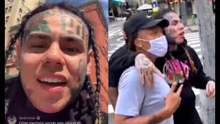 6ix9ine Walks Around New York Taking Pictures With Fans Proves Hes Not Scared To Come Outside