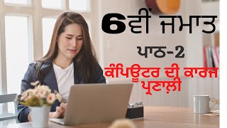 Famous PSEB |Computer Science |Punjab| 6th Class | Chapter 2 | Functioning of Computer Wealth