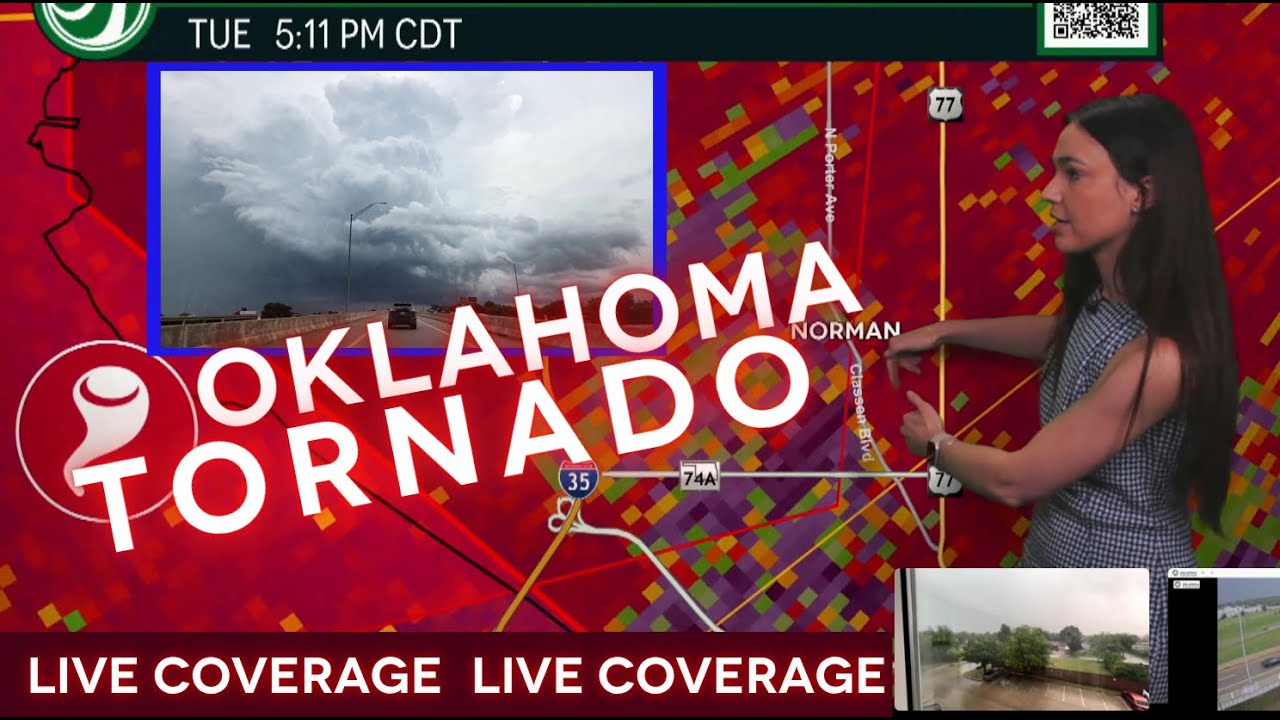 Live Storm Coverage: Tornado Warning outside of Oklahoma City - YouTube