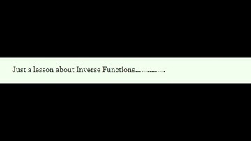 FUNCTIONS : The problem when learning Inverse Functions (SPM, IGCSE, A-LEVEL...)