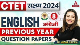 CTET Classes 2024 | CTET English Previous Year Question Paper #8 By Nidhi Arora