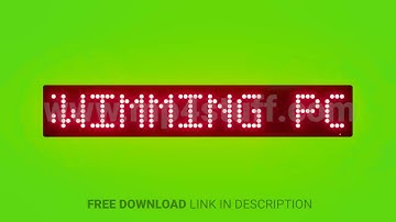Follow Swimming Pool Safety Rules Scrolling Red Dot Matrix LED Text Animation on Green Screen Seamle