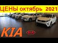 KIA ЦЕНЫ октябрь  2021 реальные цены (с допами) на новые корейские автомобили