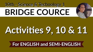 10th Std | Science 1 | Bridge Course - Activities 9 to 11