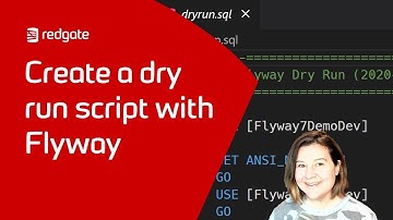 Create a DryRun Script with Flyway