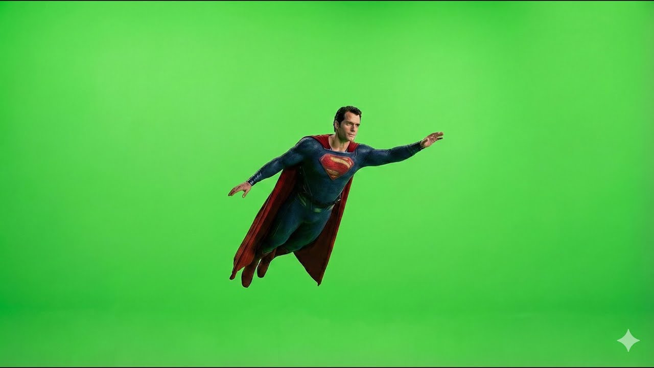 superman on green screen - YouTube