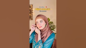 Hijab tutorial with earrings | crinkle silk hijab | hijab tutorial for eid