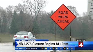 I-275 construction: Northbound lanes to close Tuesday morning