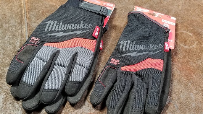 Milwaukee Red Nitrile Dipped Cut Resistant Winter Work Gloves REVIEW! # gloves #toolreviews #ansi 