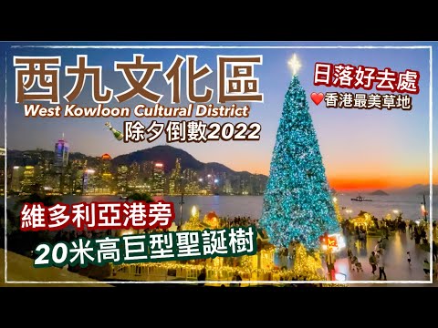 西九文化區☃️ 20米高巨型聖誕樹🎄｜聖誕燈飾｜ West Kowloon Cultural District Giant Christmas Tree