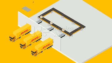DHL - 2D Isometric Explainer Video  |  Isometric Animation