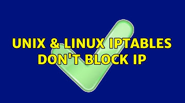 Unix & Linux: IPtables don