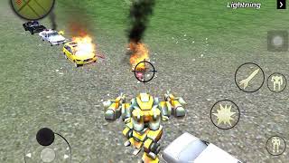 Amazing rope police mech robot. screenshot 5