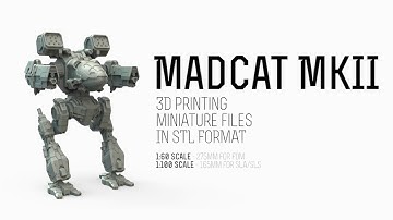 Mad Cat MkII BatlleMech 3D Model in STL Files | Teaser Trailer by Gambody