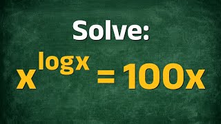 Algebra Trick: 99% Of People Can't Solve This Logarithmic Equation!