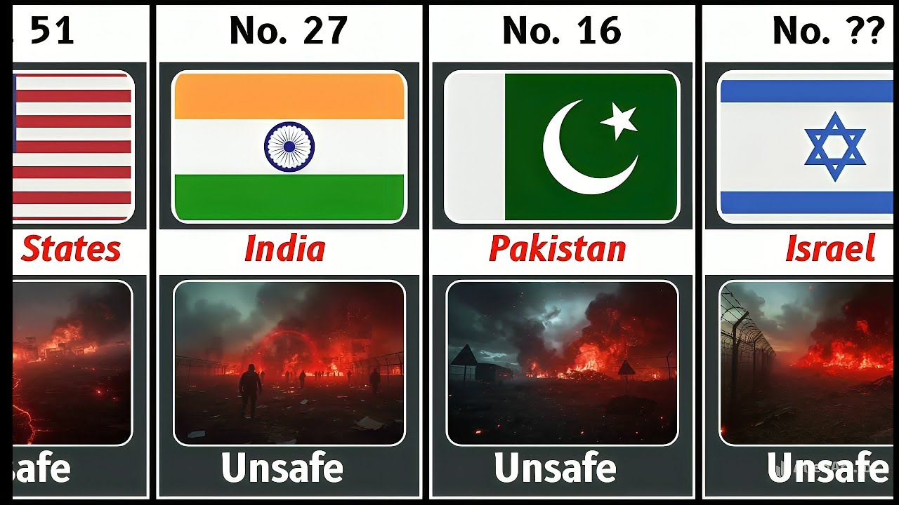 Top 100 Most Dangerous & Unsafe Countries in the World 2025 | Global ...
