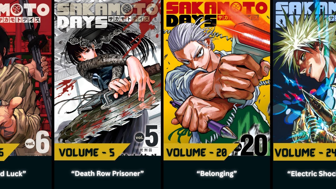 All Manga Volume Covers Of SAKAMOTO DAYS That Will Shock You!
